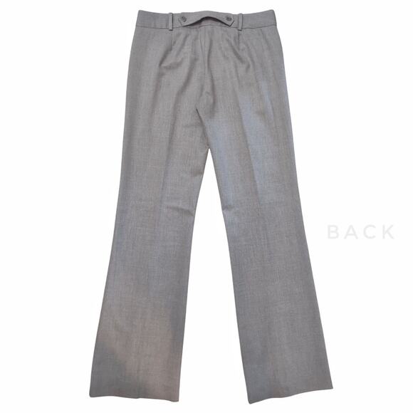 BCBG Gray Tailored Trousers Size 8 Career Dressy Low Waist Classic Work Pants - Picture 5 of 12